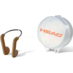 Зажим для носа ERGO HEAD, стальная перемычка, для плавания в бассейне	